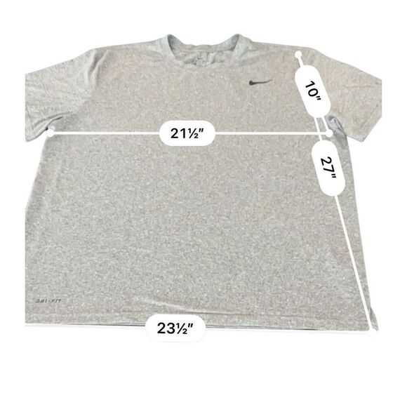Nike Logo Dri Fit Athletic T-shirt size XL - Picture 7 of 8